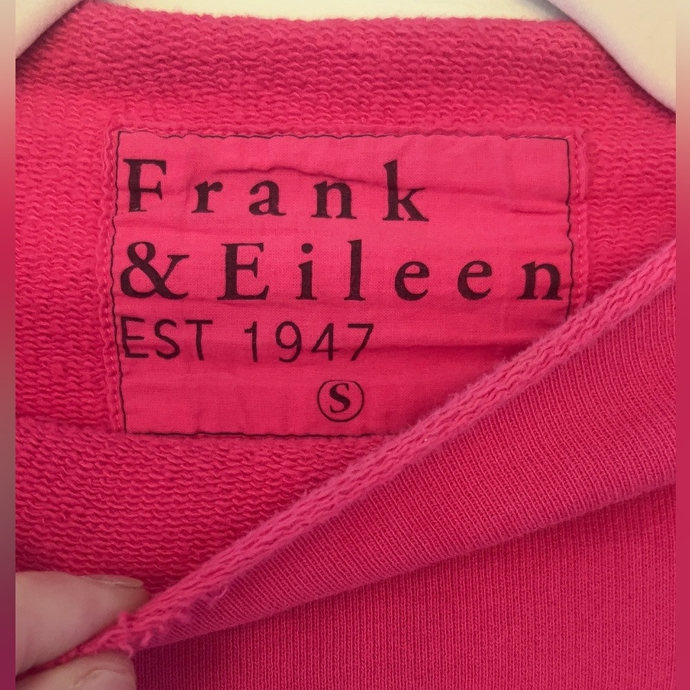 NWOT| Frank & Eileen | Women’s Bold Pink Effie Funnel Neck Capelet Sweatshirt - Picture 4 of 7